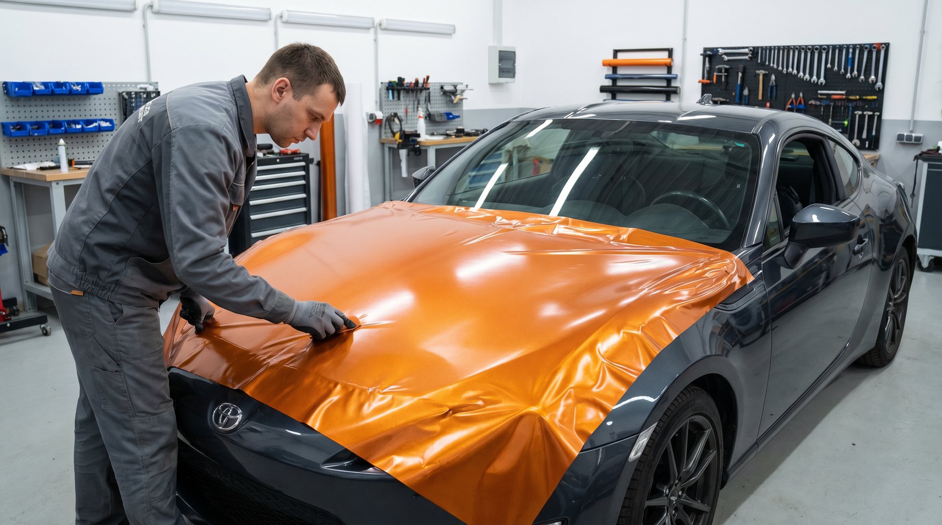 小小绘修车改装视频-车身改色贴膜教程